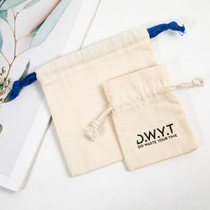 ถุงผ้าฝ้ายใส่เครื่องประดับคุณภาพสูง ทันสมัย ถักอย่างดี พร้อมโลโก้ - Product Image 3