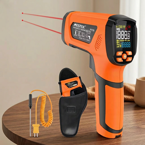 Thermomètre <span class=keywords><strong>infrarouge</strong></span> en plastique haute température -40 à 3632 degrés, pistolet de mesure de température sans contact, pyromètre laser double 50:1 - Product Image 1