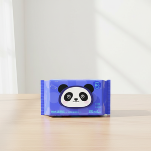 Papel higiénico húmedo no tejido ecológico 15x20cm 80 hojas 4 paquetes de higiene desechable esencial que vale la pena almacenar el hogar - Product Image 2