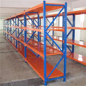 Medium Duty 300-800kg Longspan Warehouse Steel Storage Boltless Shelving Racks 3/4/5 Layers