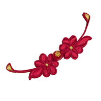 Boutons grenouille décoratifs en métal de haute qualité, motif floral, style chinois, pour Hanfu