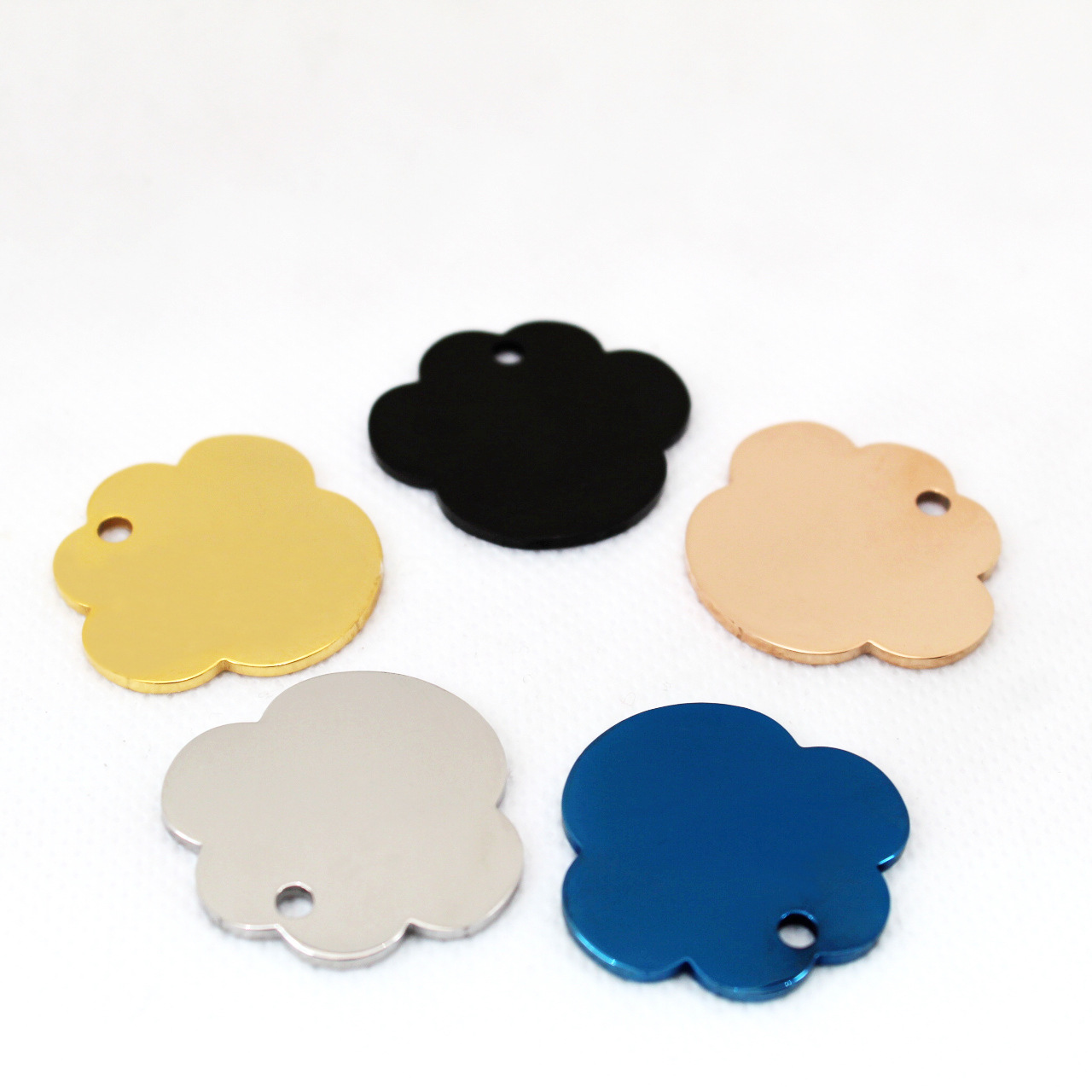 Titanium Stalen Ketting Hanger Hond Kat Paw Merk Graveren Gepersonaliseerde Antieke Ambachten Custom Logo Huisdier Id