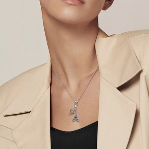 MULA Originale Charm in <span class=keywords><strong>Argento</strong></span> Sterling <span class=keywords><strong>925</strong></span> con Zirconi a Forma di Cuore per Bracciali e Gioielli Fai-da-Te da Donna - Product Image 6