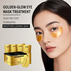 24K Goud Veganistisch Collageen Oogmasker Zeewier Hyaluronzuur Vel Onder Oogvlekken Gezwollen Ogen Donkere Kringen Kristalmateriaal - Product Image 3