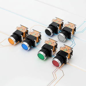 מתג לחצן לחיצה LA38-11BN, מתג הפעלה, מתג לחצן צהוב לאיפוס עצמי - Product Image 1