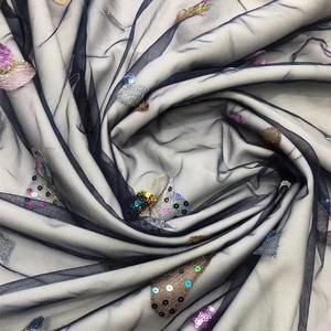 Lentejuelas bordadas de setas de dibujos animados en 3D para vestido de gasa Suiza tela de encaje de tul estilo Sexy para zapatos y bolsos de niñas - Product Image 4