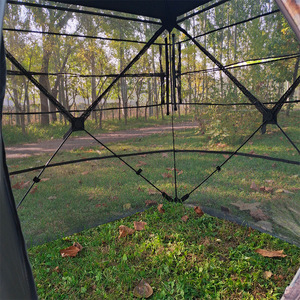 Camuflaje portátil para exteriores con vista de 360 grados Tienda de campaña en perspectiva Capas dobles para 2 personas para acampar Caza Tene - Product Image 2