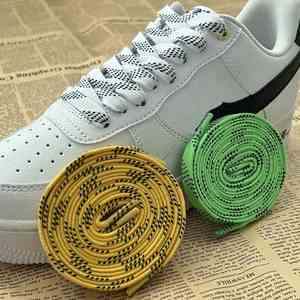 Cordones de Suela Plana con Diseño de Puntos Negros en Tela Twill Colorida, Aptos para Zapatillas Deportivas, Cordones Personalizados Impresos - Product Image 1
