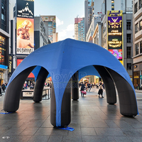 Tente 360 scellée à l'air de 8m * 8m tente dôme gonflable Oxford pour événements et fêtes en plein air tailles de 8m et 10m disponibles