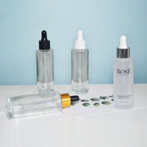 Bouteille d'huile à cuticules en verre dépoli de 60ml Bouteille d'huile essentielle avec personnalisation du support compte-gouttes - Product Image 5