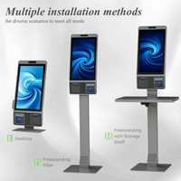 Terminal de point de vente (PDV) pour caisse enregistreuse, Kiosque de paiement en libre-service, Kiosque à écran tactile sur pied pour centre commercial, Terminal PDV Android, Machine PDV