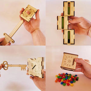 Estación independiente hecha a mano de madera DIY Magic Set Spoof Wooden DIY Magic Sets personalizables - Product Image 1