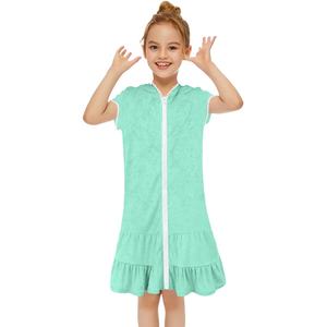 Kids <b>Girls</b> Hooded Bath Towel Baby <b>Girls</b> Summer Dress Little Swim Cover up Dress - Product Image 6
