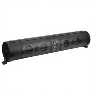 Haut-parleur amplifié pour voiturette <span class=keywords><strong>de</strong></span> golf, ATV, UTV, connecteur BT, <span class=keywords><strong>barre</strong></span> <span class=keywords><strong>de</strong></span> <span class=keywords><strong>son</strong></span> 8 haut-parleurs, étanche avec éclairage LED, 500 Watts - Product Image 1