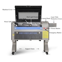 Machine de découpe laser CO2 60W 100W 130W 4060 6090 5070 3050 pour métal, bois, plastique, modèle à refroidissement par eau