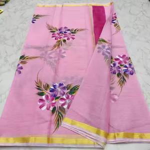 Sari élégant en soie de qualité supérieure Kota Doriya avec broderie complexe Emballage personnalisé Sari de fête parfait pour les femmes - Product Image 5