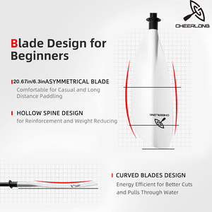 Eje de fibra de vidrio de alta calidad y hoja de plástico <span class=keywords><strong>PP</strong></span> Kayak SUP Paddle listo para enviar para Waterplay y accesorios de surf - Product Image 3