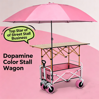 Table pliante réglable en hauteur pour stands de rue, facile à déplacer, idéale pour le camping en extérieur, les courses, les sorties cyclistes décontractées, chariot de camping