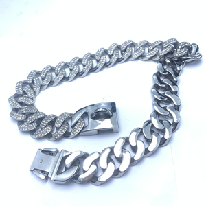 <span class=keywords><strong>Collier</strong></span> pour <span class=keywords><strong>chien</strong></span> en acier inoxydable de 25 mm avec <span class=keywords><strong>collier</strong></span> en diamant, chaîne pour <span class=keywords><strong>chien</strong></span>, <span class=keywords><strong>collier</strong></span> pour <span class=keywords><strong>chien</strong></span> féroce, Caslo <span class=keywords><strong>Doberman</strong></span> Bulldog - Product Image 4