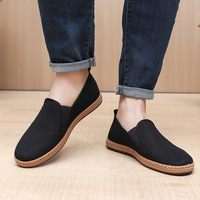 Espadrilles plates décontractées et respirantes en toile avec doublure en maille, confortables, à enfiler, pour femme, idéales pour l'été – Vente en gros