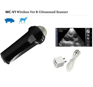 MC-V1 fácil de carregar bolso sem fio ultrassom setor sonda uso veterinário para android, ios telefone e tablet