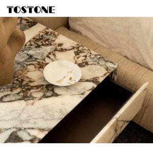Mesa <span class=keywords><strong>de</strong></span> <span class=keywords><strong>Noche</strong></span> <span class=keywords><strong>de</strong></span> Mármol Natural con Vetas Azules Tostone 2026, Novedad para Sala <span class=keywords><strong>de</strong></span> Estar, Dormitorio Moderno, Decoración <span class=keywords><strong>de</strong></span> Casa, Villa o Departamento - Product Image 3