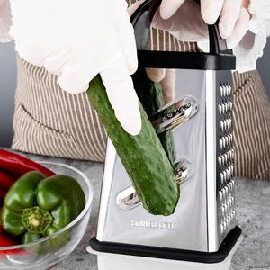 ANJUKE <span class=keywords><strong>Râpe</strong></span> multifonctionnelle en acier inoxydable <span class=keywords><strong>professionnelle</strong></span> pour noix de coco et manioc, boîte <span class=keywords><strong>à</strong></span> râper <span class=keywords><strong>manuelle</strong></span> pour légumes et fromage, 4 côtés - Product Image 3