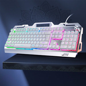 New Arrivals Mechanical RGB Back Light <b>Keyboard</b> Mouse Headset Combination Wired Desktop 104-Button Gaming Combo - Product Image 2