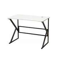 Bureau de jeu moderne noir et blanc sur mesure en gros, nouveau design, table d'ordinateur pour la maison, le bureau, le salon, meubles