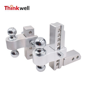 Alüminyum alaşım çift top 2 \ "ve 1 7/8 \" tekne römorku yaprak makası ışık bağlantı durumu ile çekme aksamı ayarlanabilir montaj Tow - Product Image 6