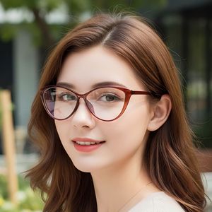 Monture de lunettes tendance punk pour <span class=keywords><strong>femme</strong></span>, nouvelle collection 2026, anti-lumière bleue, œil de chat, miroir plat, <span class=keywords><strong>maquillage</strong></span>, art, street photo, polyvalente - Product Image 4