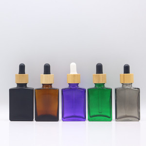 Cao cấp quảng trường rõ ràng Glass dropper chai 30 50 60 100 ml bán buôn USA thị trường hình chữ nhật Glass chai tinh dầu - Product Image 2