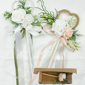 Bouquet da Sposa in Stile Europeo-Americano con Rose a Forma di Cuore, Bacchetta Magica per Bambini - Product Image 3