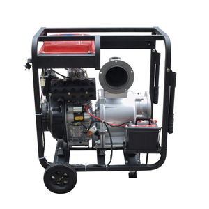 Pompe à eau diesel refroidie par air 192, 6 pouces, 12 chevaux, grande cylindrée, auto-amorçante pour le contrôle des inondations, le drainage et l'irrigation - Product Image 2
