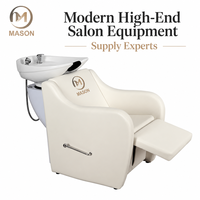 Fauteuil de lavage moderne et réglable en cuir PU, hydraulique, professionnel, pour salon de beauté et spa commercial, imperméable et durable
