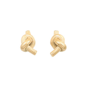 Knot Earrings Gold <b>Titanium</b> Steel Geometric <b>Studs</b> Fashion Jewelry For Women - Product Image 5