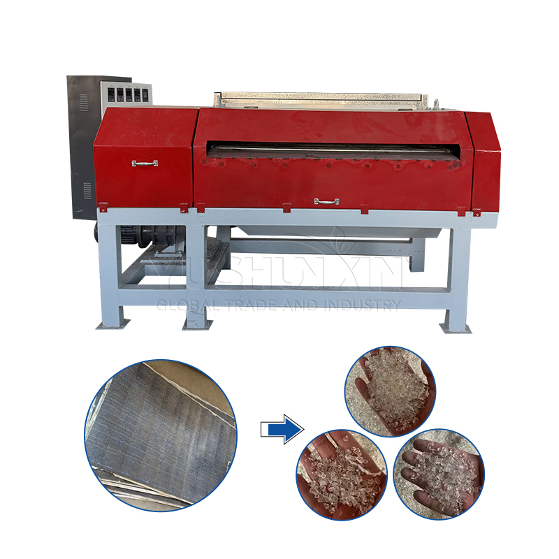 Solar Panel Glass Treatment Equipment Photovoltaic Panel Glass Recycling Machine Solar Panels Glass Removal Machine