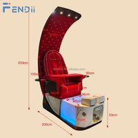Meubles et équipements professionnels pour salon de manucure, fauteuil de pédicure moderne avec massage électrique inclinable