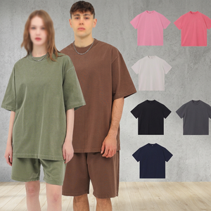 Custom Logo Front <b>Printed</b> O-Neck Regular Sleeve Casual Blank 260GSM 100% Cotton Oversized Men's T-Shirt Anti-Pilling Anti-Shrink - Product Image 3