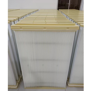 Novo Personalizado Laser De Corte De Poeira Plissada Plana Não-Tecidos HEPA Filtro Painel 99.99% Eficiência 0.3 Um Porosidade Fabricante - Product Image 5