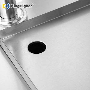 헤비 듀티 듀얼 가스 Shawarma 기계 수직 케밥 그릴 스토리지 캐비닛이있는 상업용 자이로 회전 로스터 대형 - Product Image 5