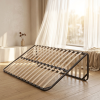 Lit plateforme intelligent à sommier métallique réglable double taille pour la santé, les soins à domicile et les personnes âgées - Mobilier de chambre