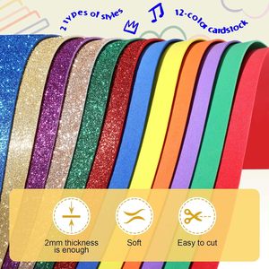 <span class=keywords><strong>กระดาษ</strong></span><span class=keywords><strong>โฟม</strong></span>กลิตเตอร์ EVA สำหรับงานประดิษฐ์ของขวัญคริสต์มาส DIY ห้องเรียน สมุดภาพ ตัดแต่ง การ์ด งานฝีมือ (สีรุ้ง) - Product Image 3