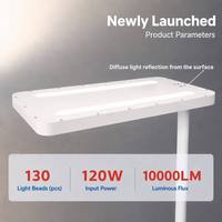 Lampe de sol à spectre complet 120W Ra98 R9 99 sans scintillement pour étudiants, enfants, salle de lecture