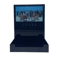 Yüksek kalite elektronik ürünler ısmarlama lüks kağıt video klasörü Internet ücretsiz indir 7 inç Lcd Video hediye kutusu