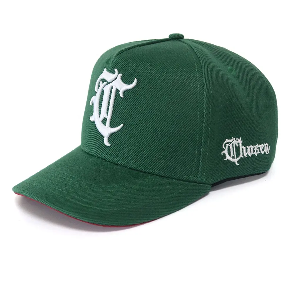 Factory Price Full Customized 5 Panel 3D Embroidery Baseball Hats Outdoor Sports Men Caps