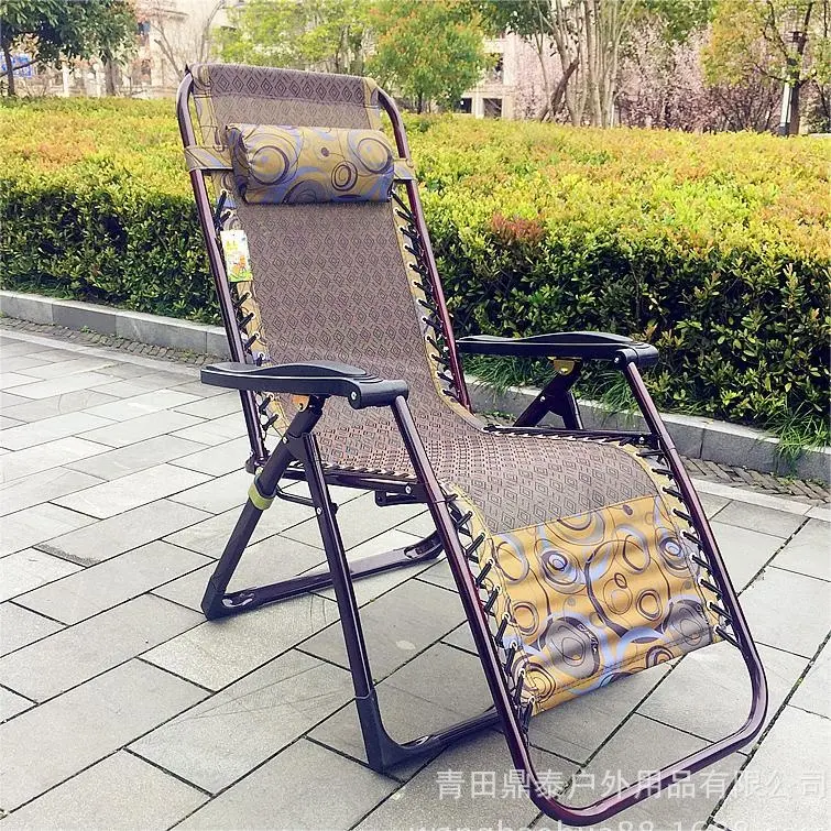 Удобный портативный шезлонг, легкий складной уличный стул для газона, пляжный стул