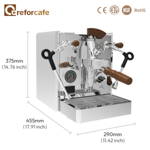 Máquina de <span class=keywords><strong>Espresso</strong></span> Comercial Profesional Semiautomática Eléctrica de 2050W, 15 Bares, 1 Grupo, de Acero Inoxidable con E61 para Cafetería - Product Image 5
