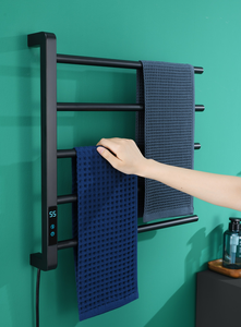 Sèche-serviettes électrique avec affichage de la température et Wi-Fi, en acier inoxydable, accessoire de salle de bain, sèche-serviettes pour hôtel et maison - Product Image 1