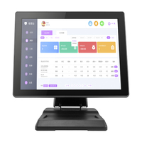 LICON 15 ''Écran tactile pliable Terminal de point de vente Système de commande intelligent pour restaurant et vente au détail Caisse enregistreuse pour bureau
